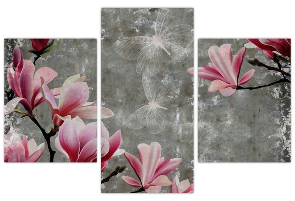 Tablou cu flori (90x60 cm)