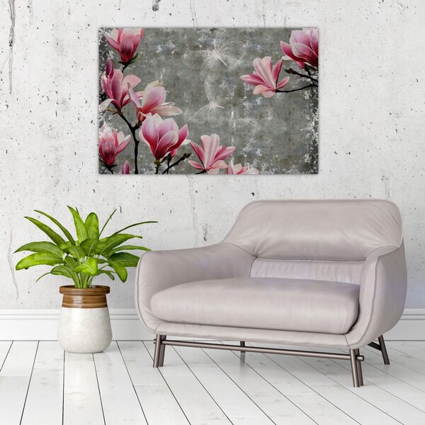 Tablou cu flori (90x60 cm)