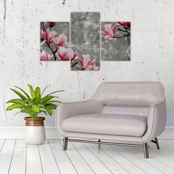 Tablou cu flori (90x60 cm)
