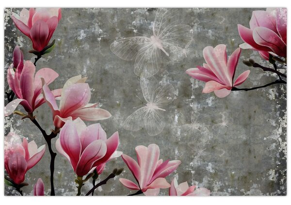Tablou cu flori (90x60 cm)