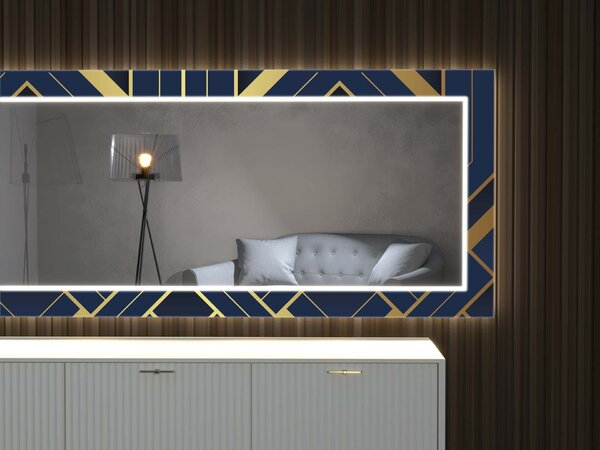 Oglindă LED cu decor D7