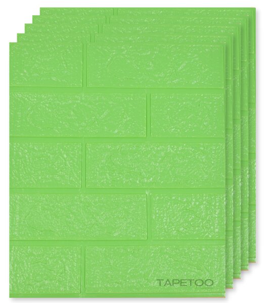25 x Placi Mici Tapet 3D - 34 X 39 Cm "Verde" 3mm ( COD: 51-MIC )