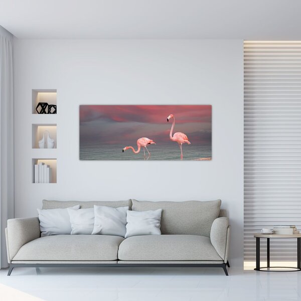 Tablou - Flamingo (120x50 cm)