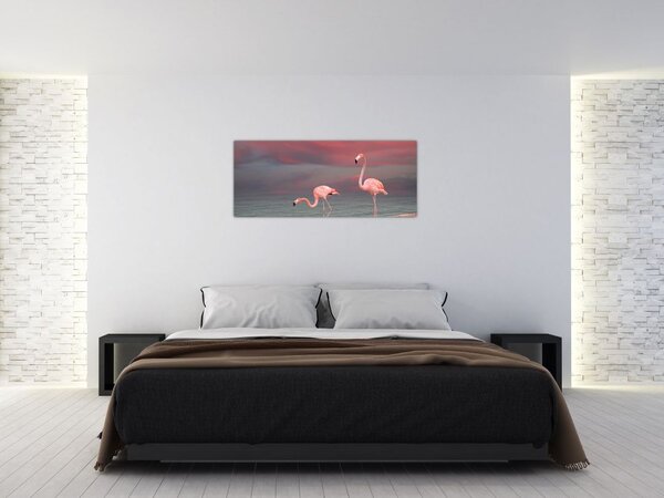 Tablou - Flamingo (120x50 cm)