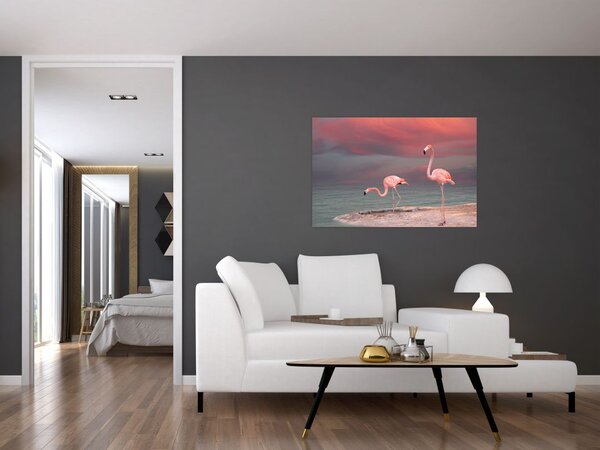Tablou - Flamingo (90x60 cm)