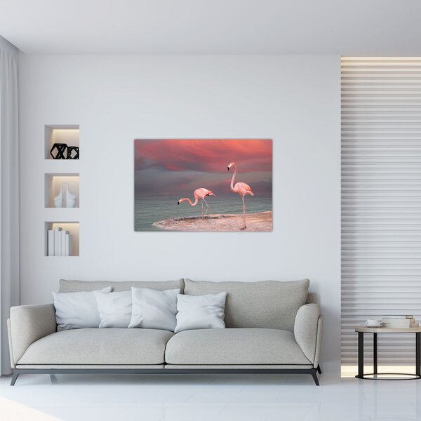 Tablou - Flamingo (90x60 cm)