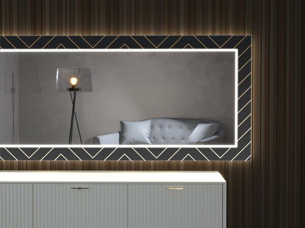 Oglindă LED cu decor D12