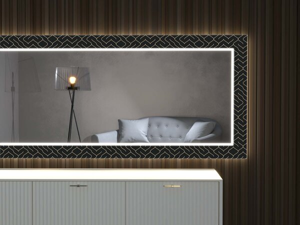 Oglindă LED cu decor D13