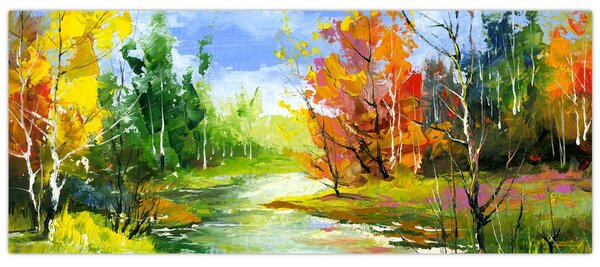 Tablou - Peisaj - pictură (120x50 cm)