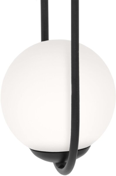 Kaja Parva lampă suspendată 1x40 W negru-lapte K-5100
