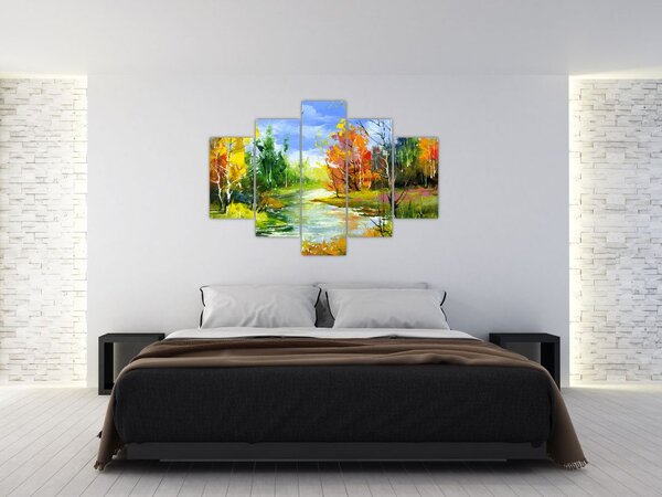 Tablou - Peisaj - pictură (150x105 cm)