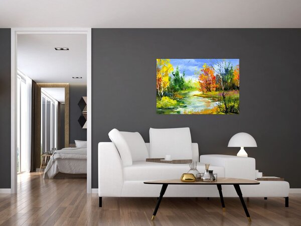 Tablou - Peisaj - pictură (90x60 cm)