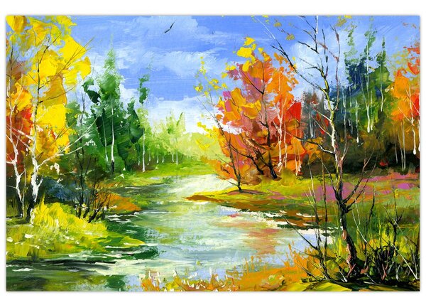 Tablou - Peisaj - pictură (90x60 cm)