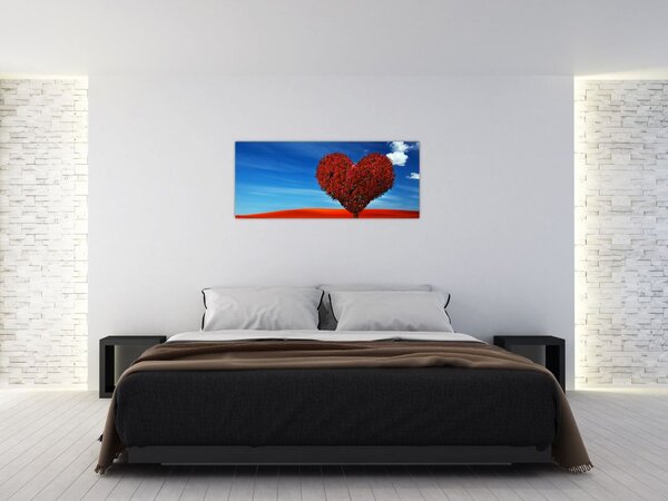 Tablou - Inimă din copac (120x50 cm)