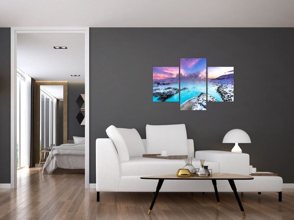 Tablou - Laguna albastră din Islanda (90x60 cm)