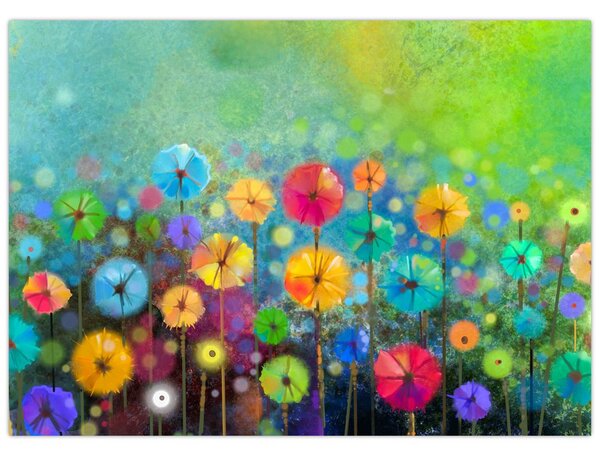 Tablou - Flori abstract (70x50 cm)