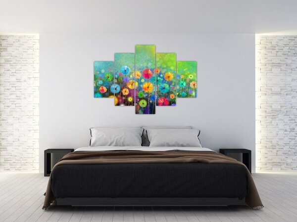 Tablou - Flori abstract (150x105 cm)