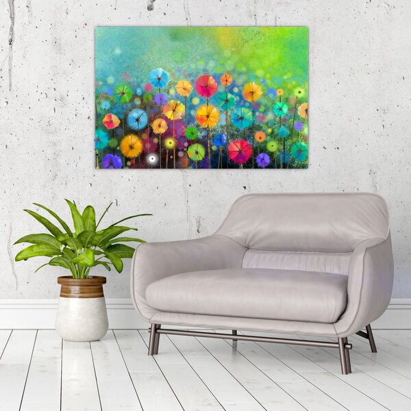 Tablou - Flori abstract (90x60 cm)
