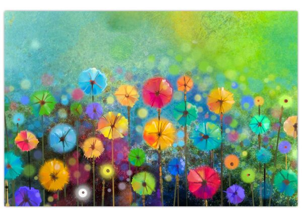 Tablou - Flori abstract (90x60 cm)