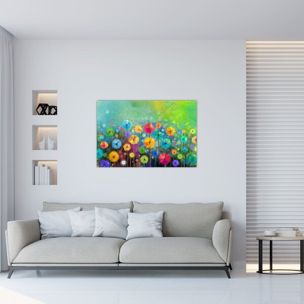Tablou - Flori abstract (90x60 cm)