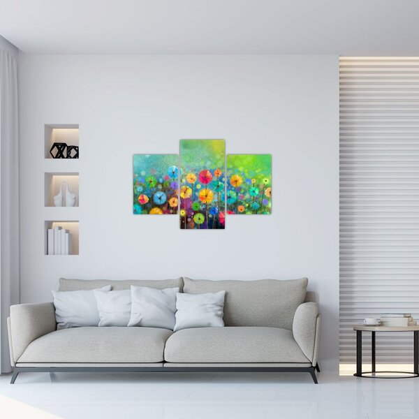 Tablou - Flori abstract (90x60 cm)