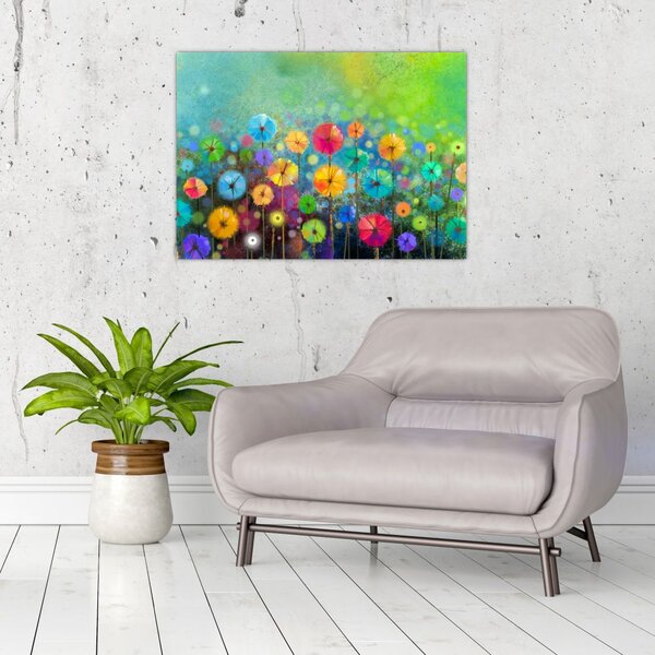 Tablou - Flori abstract (70x50 cm)