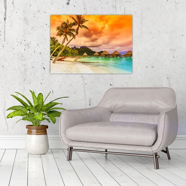 Tablou - Insula Bora Bora (70x50 cm)