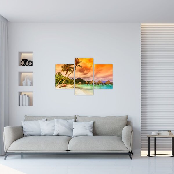 Tablou - Insula Bora Bora (90x60 cm)