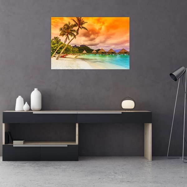 Tablou - Insula Bora Bora (90x60 cm)