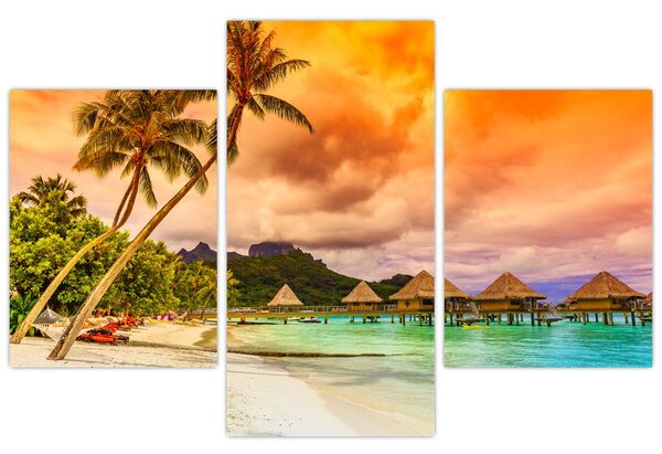 Tablou - Insula Bora Bora (90x60 cm)