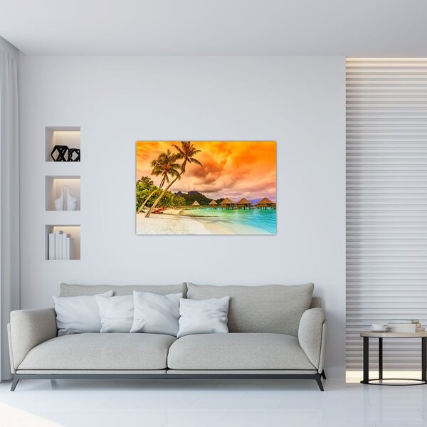 Tablou - Insula Bora Bora (90x60 cm)