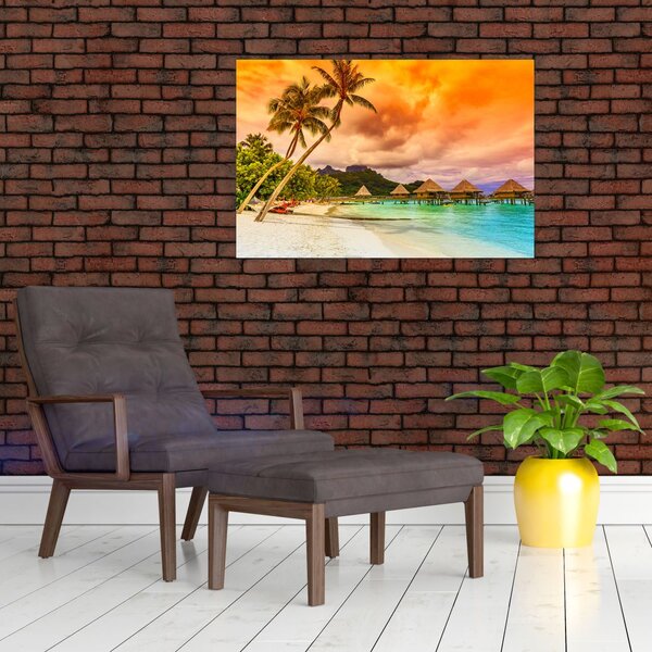 Tablou - Insula Bora Bora (90x60 cm)