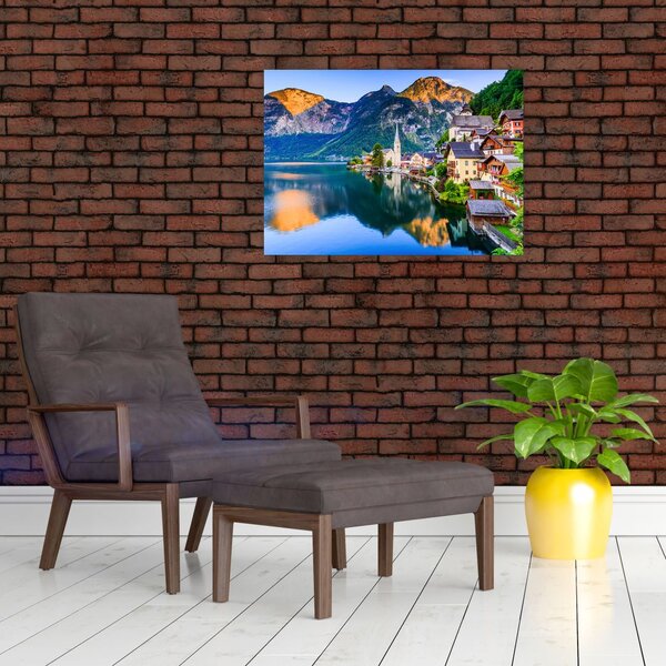 Tablou - Sat alpin (70x50 cm)