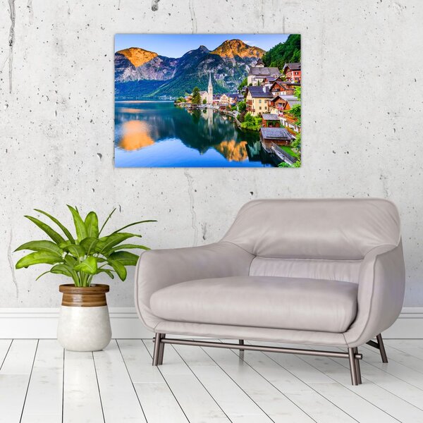 Tablou - Sat alpin (70x50 cm)