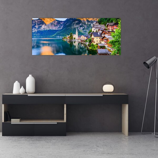 Tablou - Sat alpin (120x50 cm)