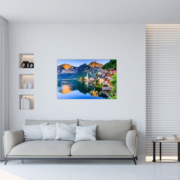 Tablou - Sat alpin (90x60 cm)