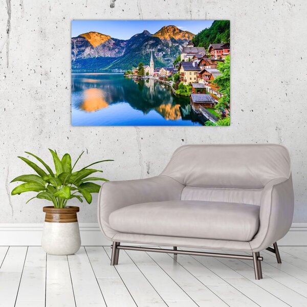 Tablou - Sat alpin (90x60 cm)
