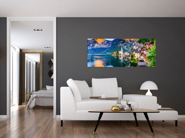 Tablou - Sat alpin (120x50 cm)
