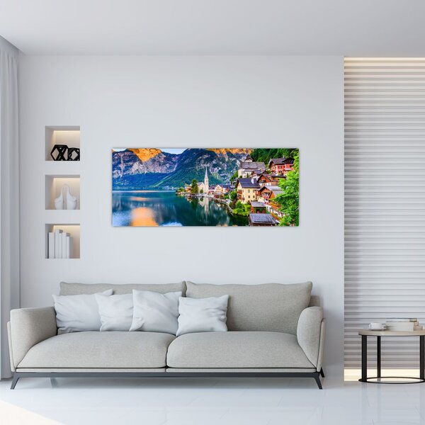 Tablou - Sat alpin (120x50 cm)