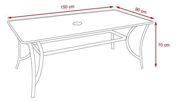 Set mobilier de grădină 6 piese AVENBERG HARMONY gri-bej