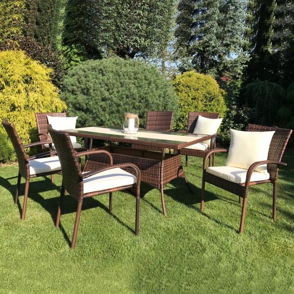 Set mobilier de grădină din ratan Avenberg ESPERIA, 13 piese