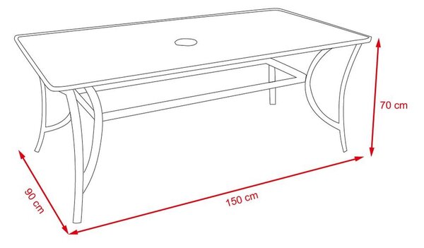 Set mobilier de grădină 6 piese Avenberg IBIZA