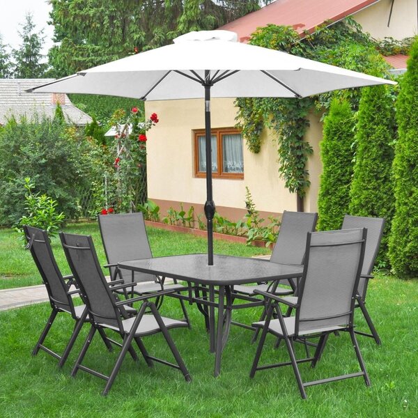 Set mobilier de grădină 8 piese AVENBERG HARMONY gri-bej