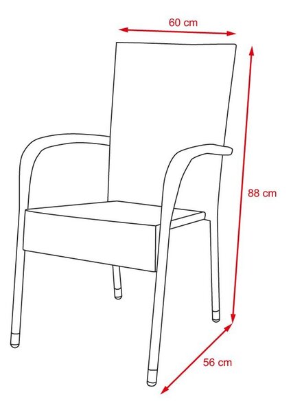Set mobilier de grădină din ratan Avenberg ESPERIA, 13 piese