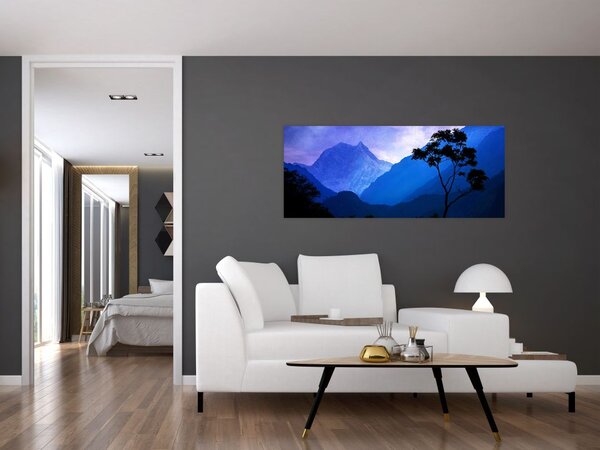 Tablou - Cerul de noapte din Nepal (120x50 cm)
