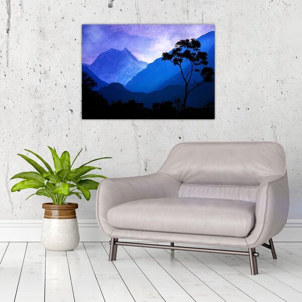 Tablou - Cerul de noapte din Nepal (70x50 cm)