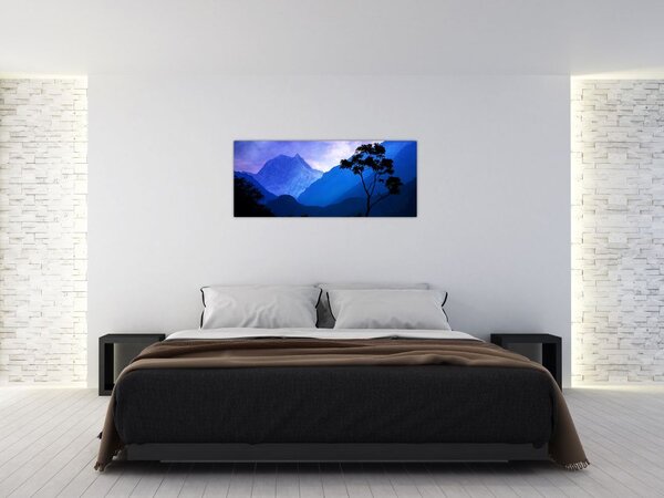 Tablou - Cerul de noapte din Nepal (120x50 cm)