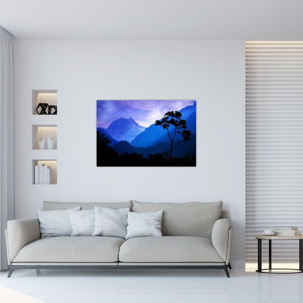 Tablou - Cerul de noapte din Nepal (90x60 cm)
