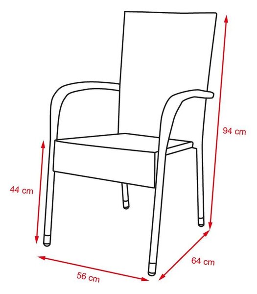 Set mobilier de grădină VIKING XL +6x PARIS