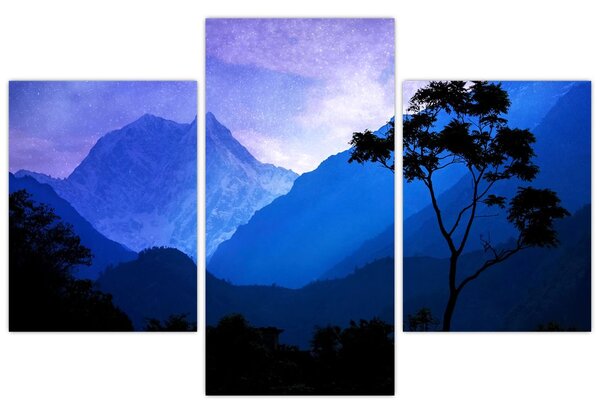 Tablou - Cerul de noapte din Nepal (90x60 cm)